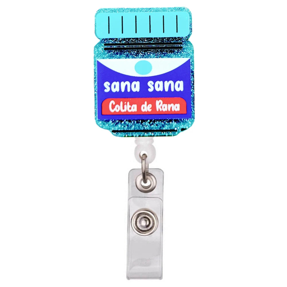 Cartoon PVC Nurse Badge Reel