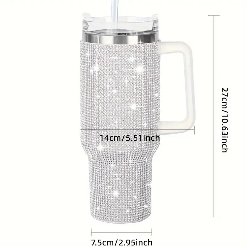 Sparkling Studded 40oz Insulated Tumbler