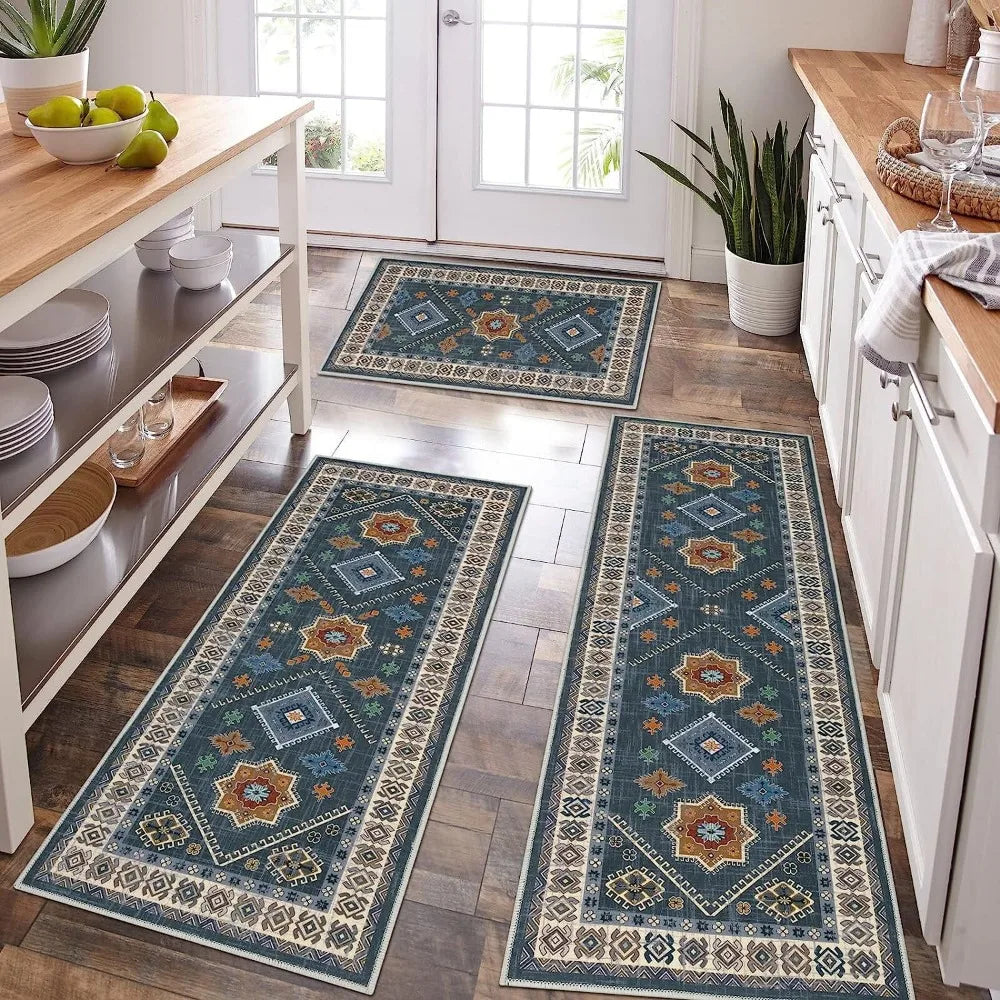 Piece Washable Kitchen Rug Set