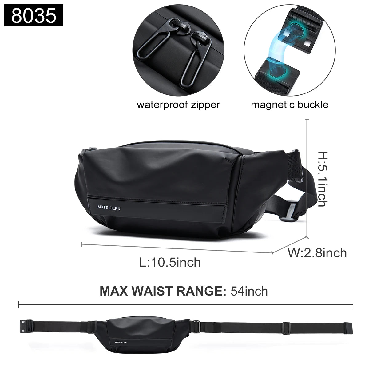 Waterproof Chest Crossbody Bag