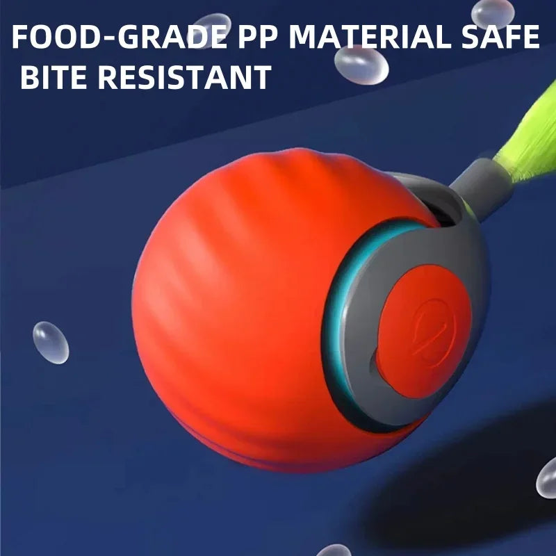 Smart Electric Cat Toy Ball with Feather Teaser