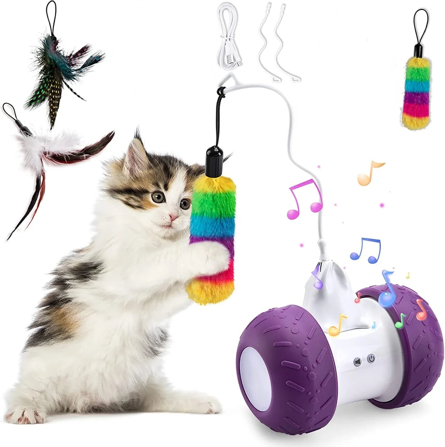 ATUBAN Automatic Interactive Cat Toy