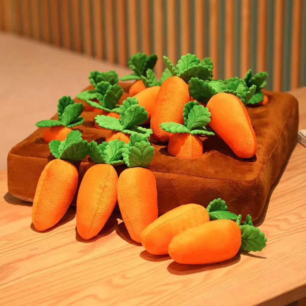 Plush Carrot Dog Puzzle Toys