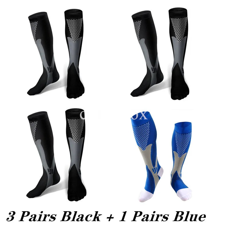 Compression Socks Knee High 2-4 Pairs