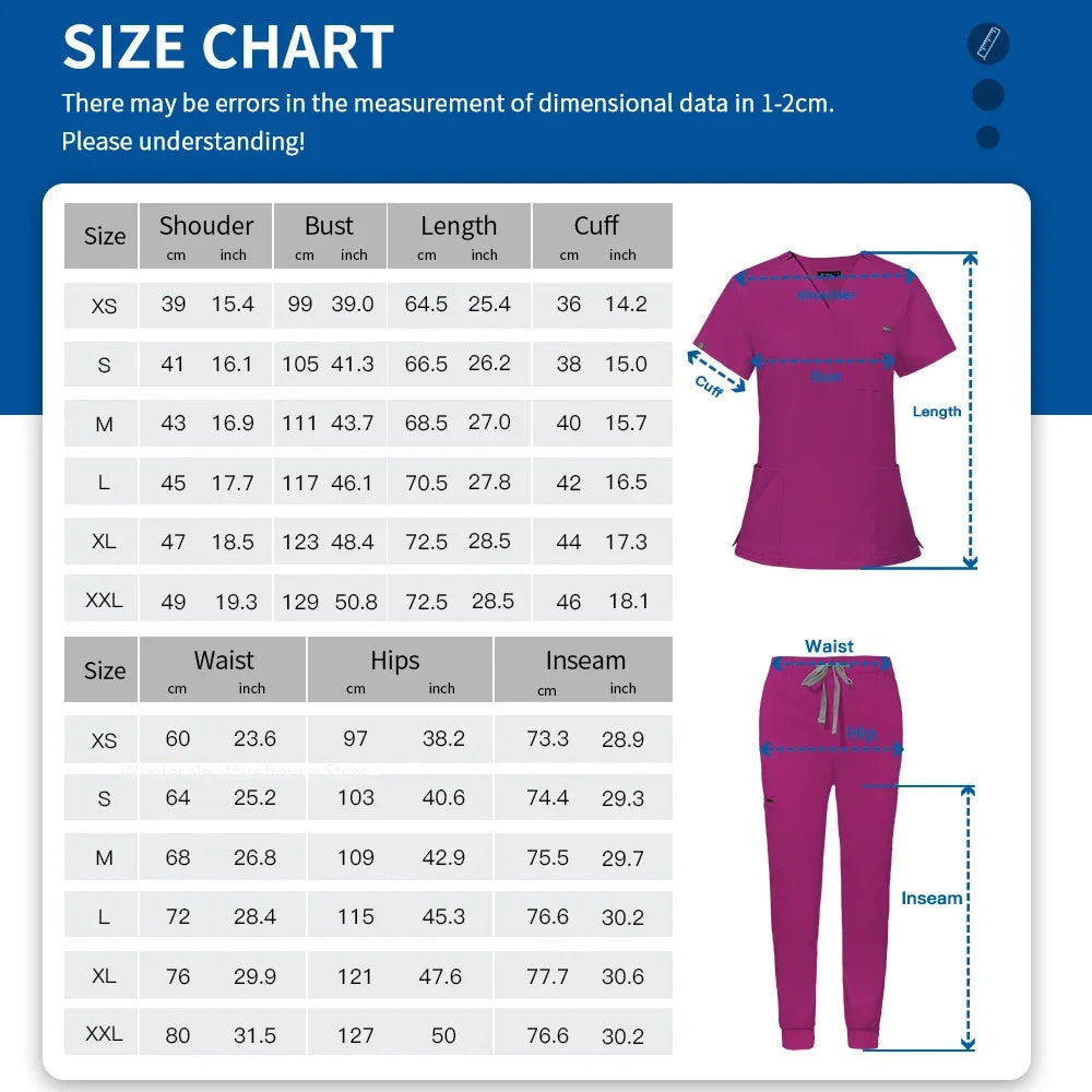 Medical Work Uniform Set for Doctors and Nurses