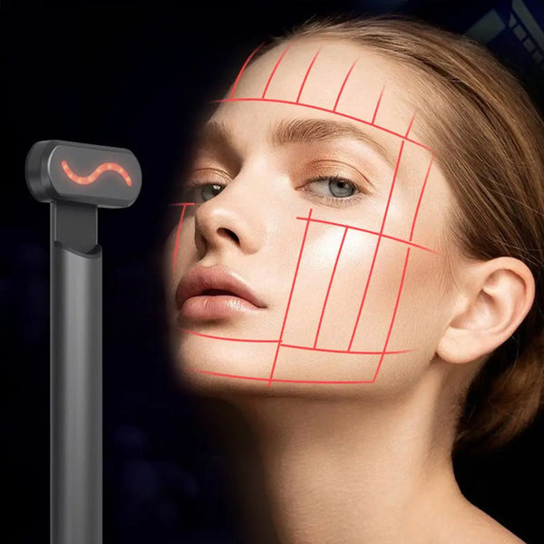 Beauty Wand with Red-Light Therapy & LED Facial Massager