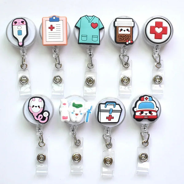 Silicone Retractable Nurse Badge Holder