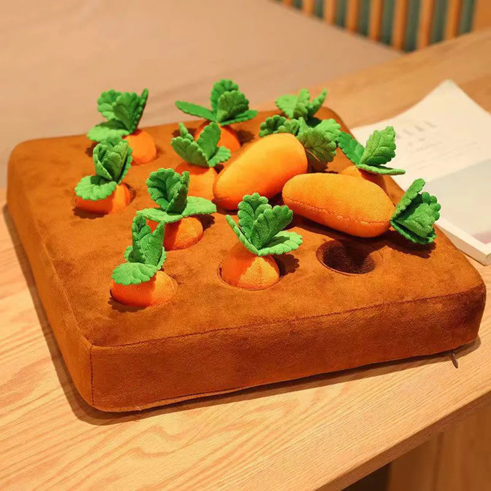 Plush Carrot Dog Puzzle Toys