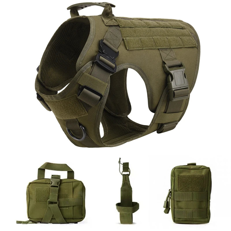 K9 Tactical Dog Harness Set