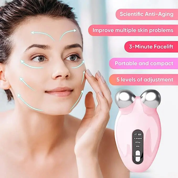 Mini Microcurrent Face Lift Device Roller,Lift The face and Tighten The Skin, Wrinkle Remover Toning skin care & tools(facial)