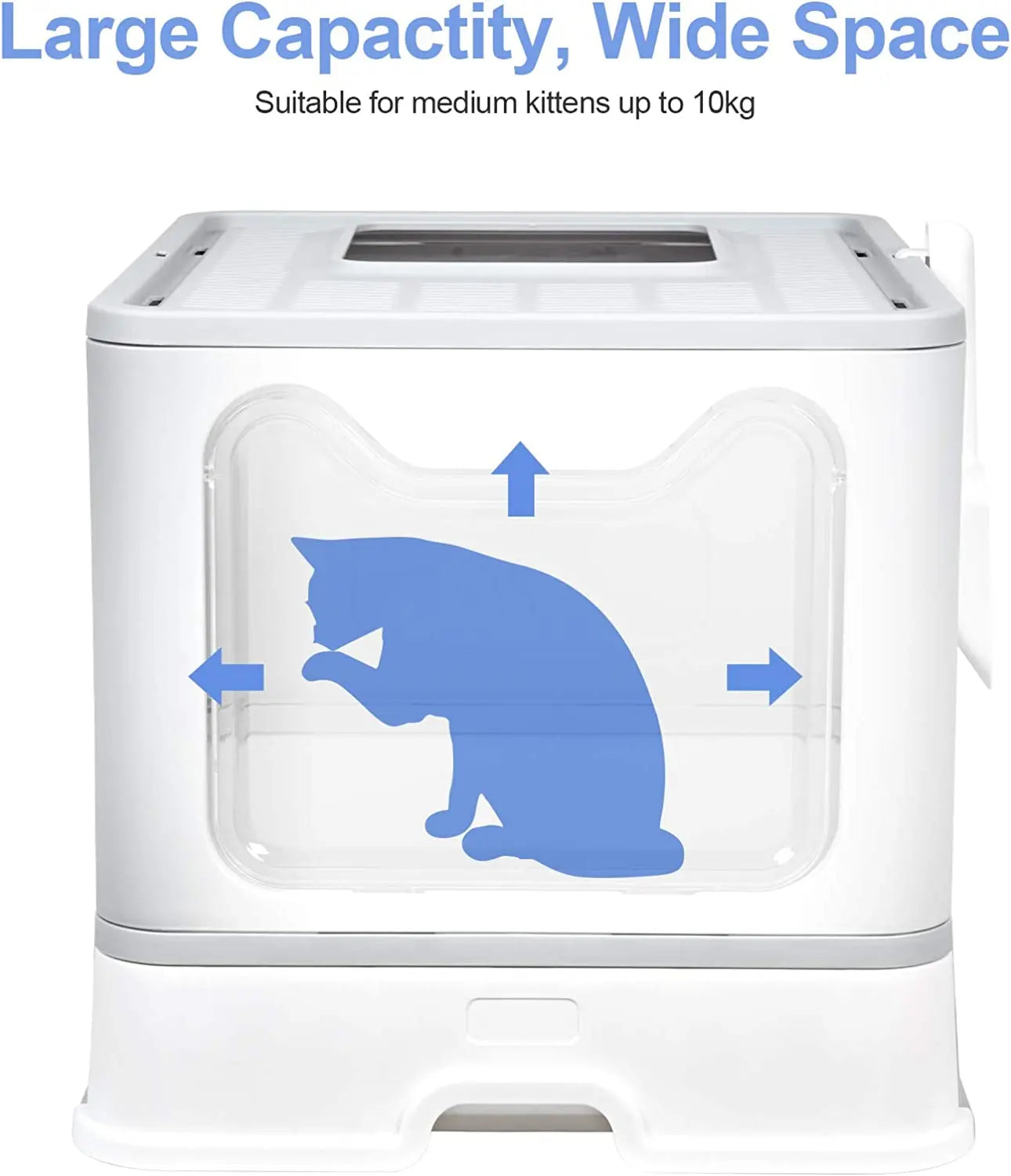 Foldable Hooded Cat Litter Box