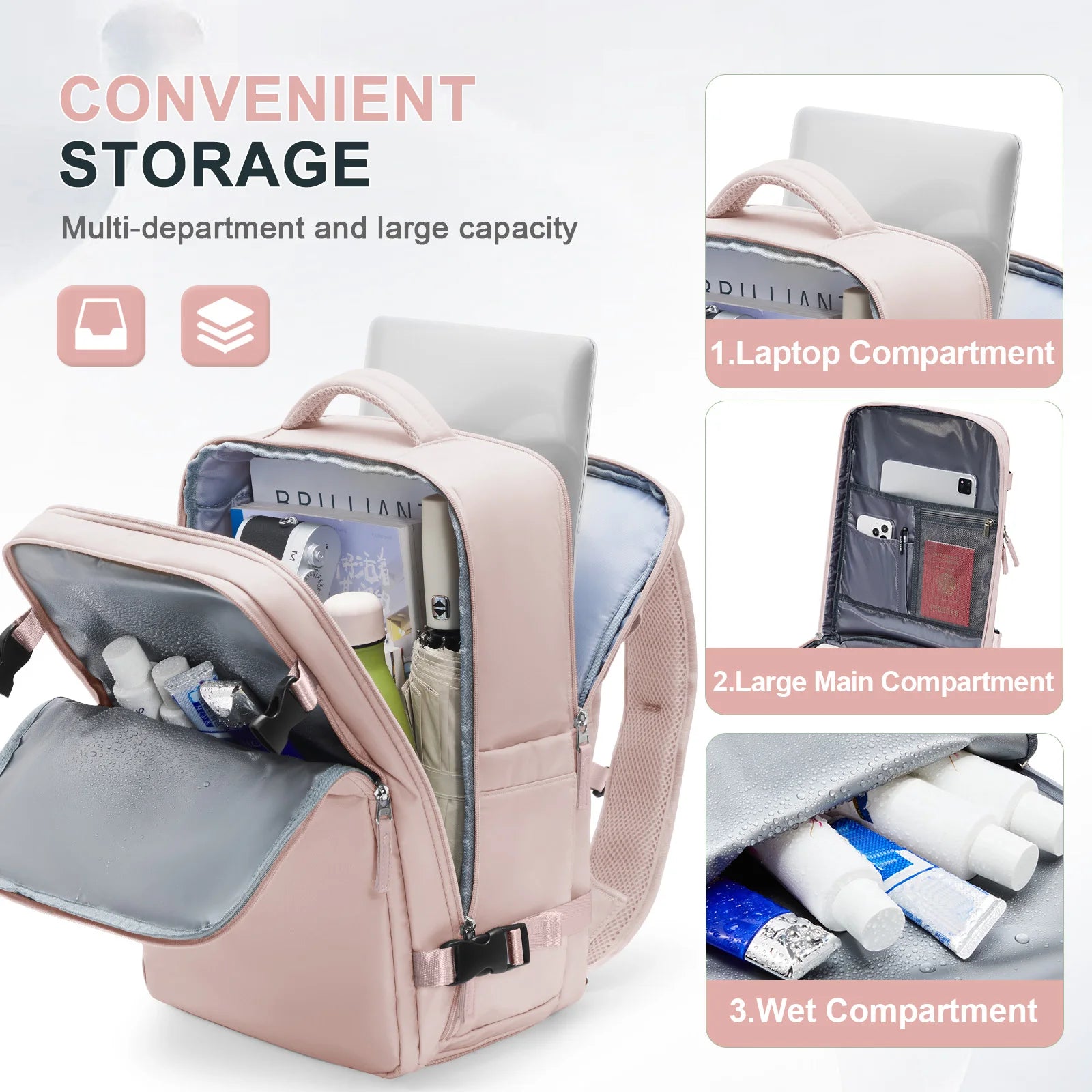 Large Travel Backpack for Women