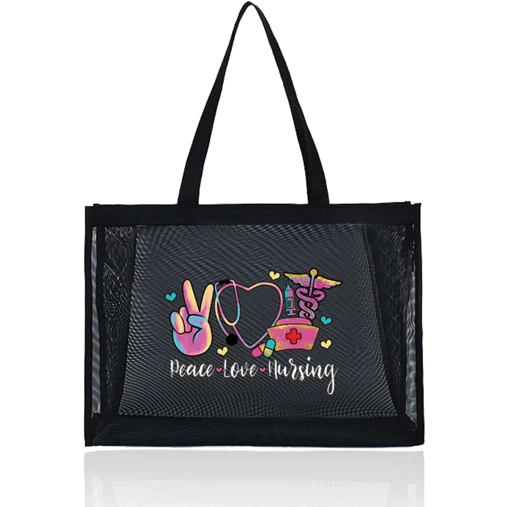 Transparent Organizer Tote Bag