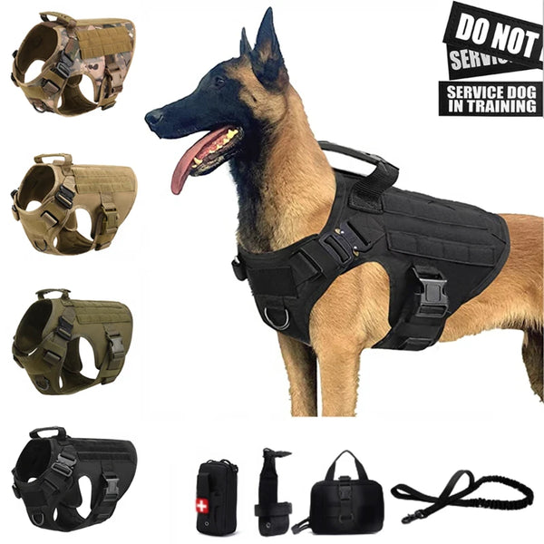 K9 Tactical Dog Harness Set