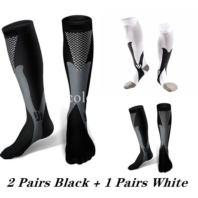Compression Socks Knee High 2-4 Pairs
