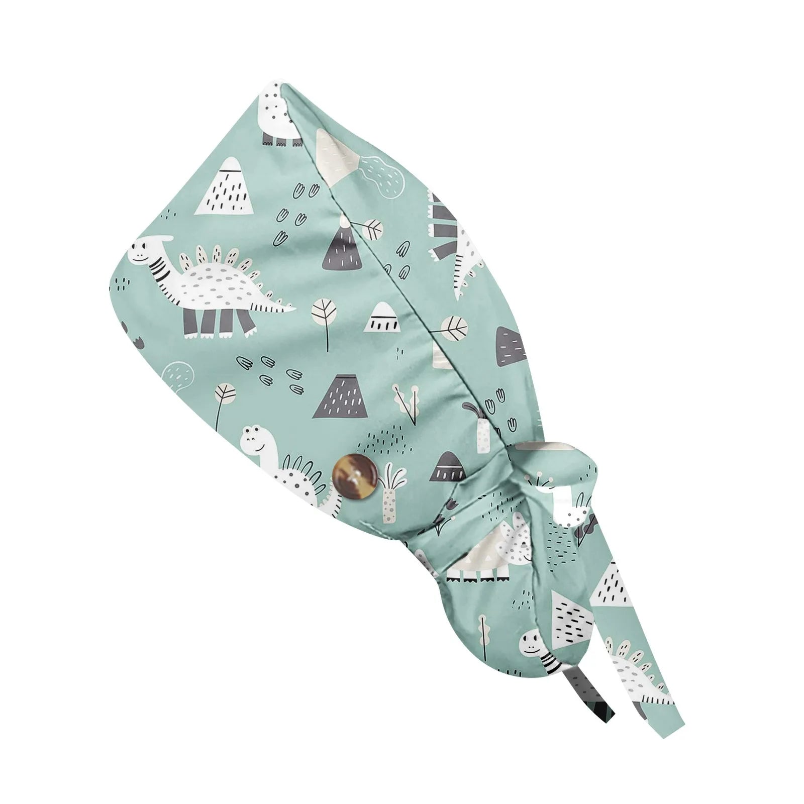 Fashion Cute Little Animals Printed Nurse Hat Casual Women'S Ponytail Hats  Baotou Hat Dustproof Hat Nursing Work Hats