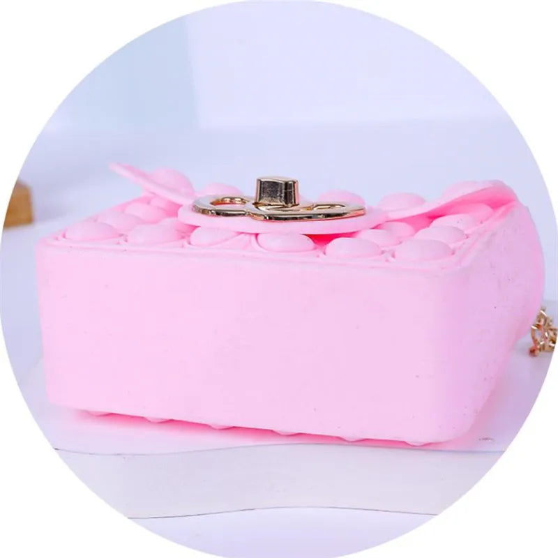Silicone Love Bubble Pop It Handbag