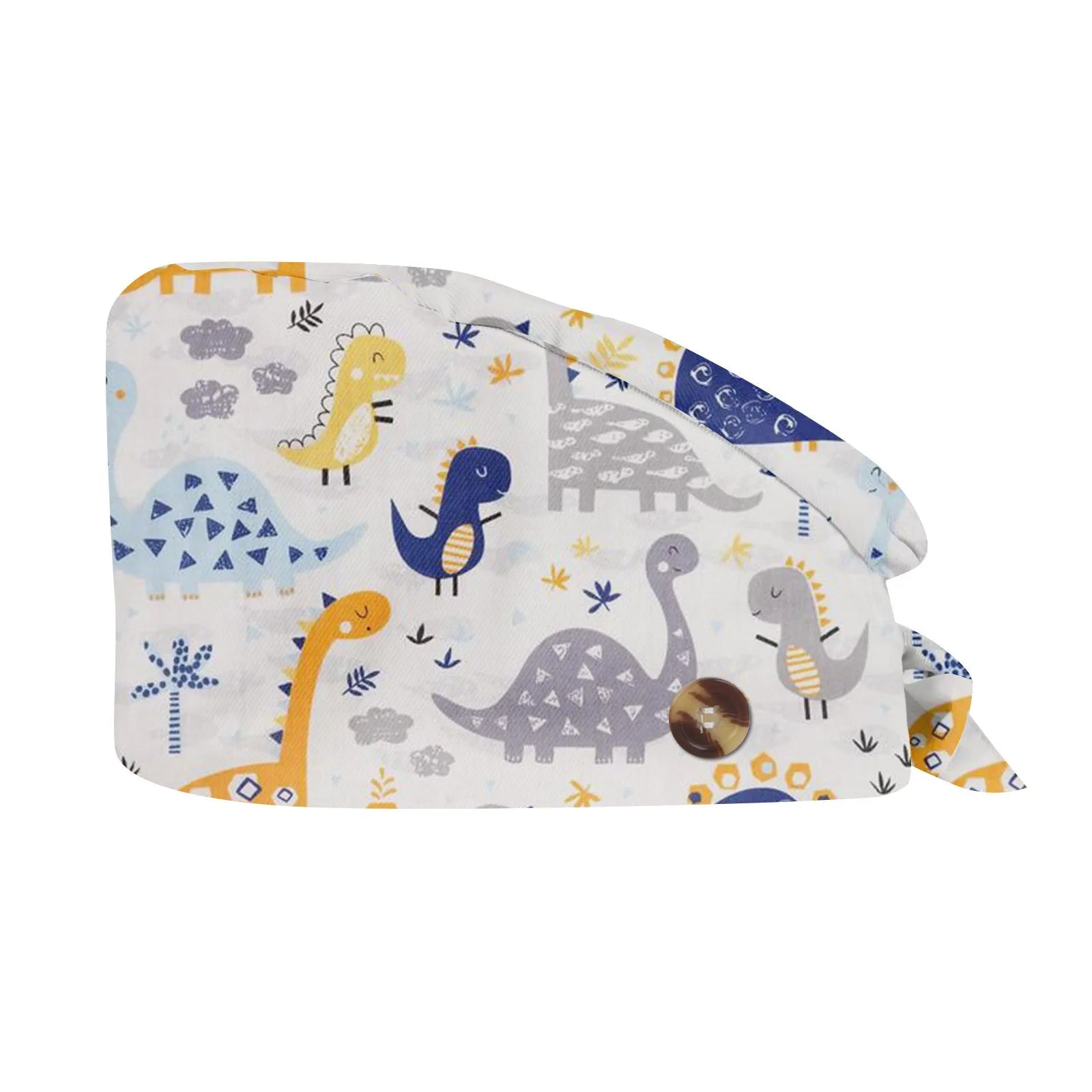 2025 New Fashion Cute Small Animal Print Neutral Frosted Nurse Hat Cotton Nursing Work Hat Casual Cap Dust Cap