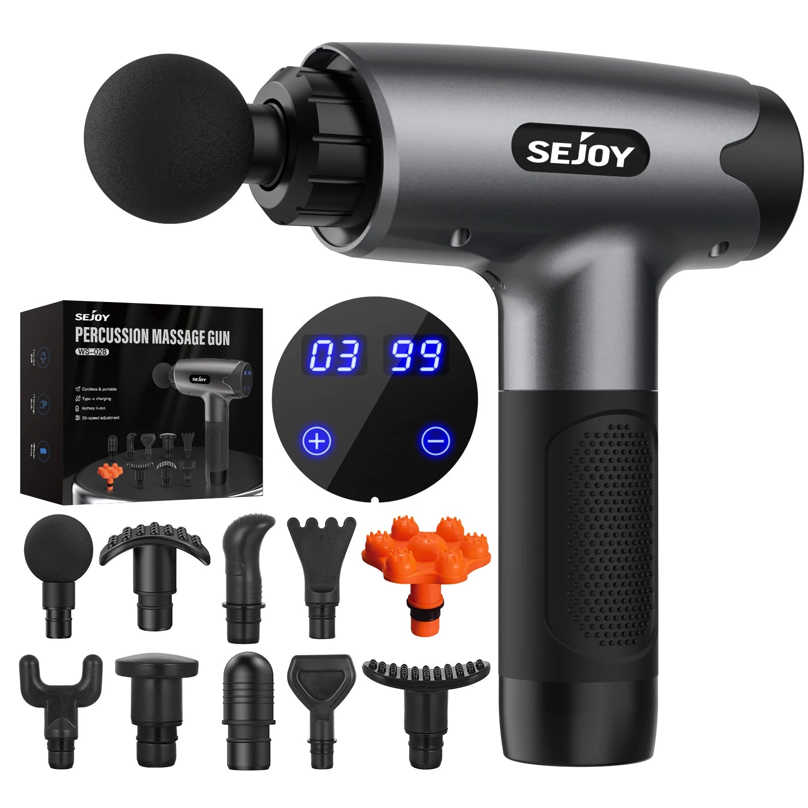 Sejoy WS-028 Fascia Gun with LED Touch Screen