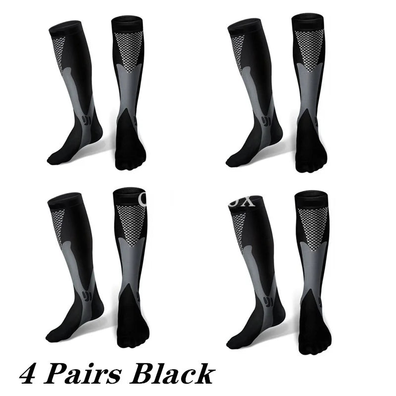 Compression Socks Knee High 2-4 Pairs