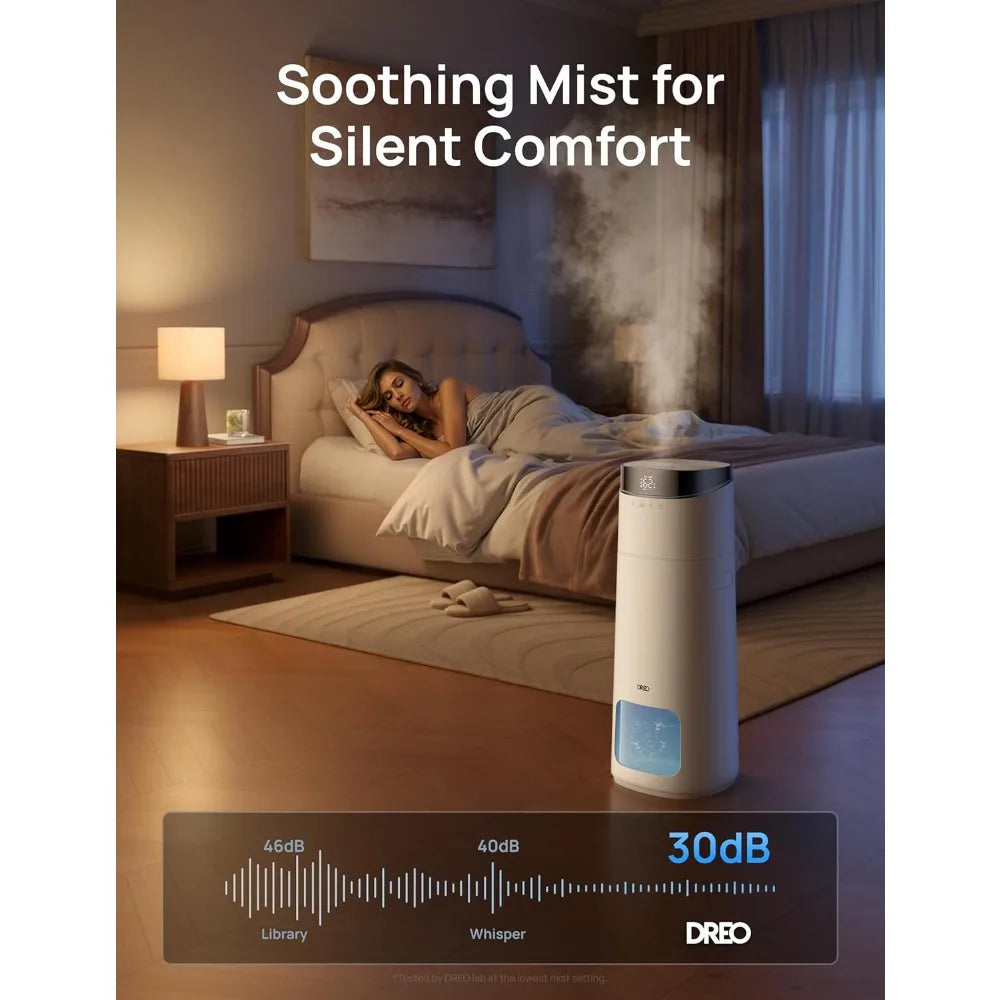 16L Smart Humidifier Large Room 1000 ft², 130H Cool Mist Air Humidifiers for Bedroom Plants Baby