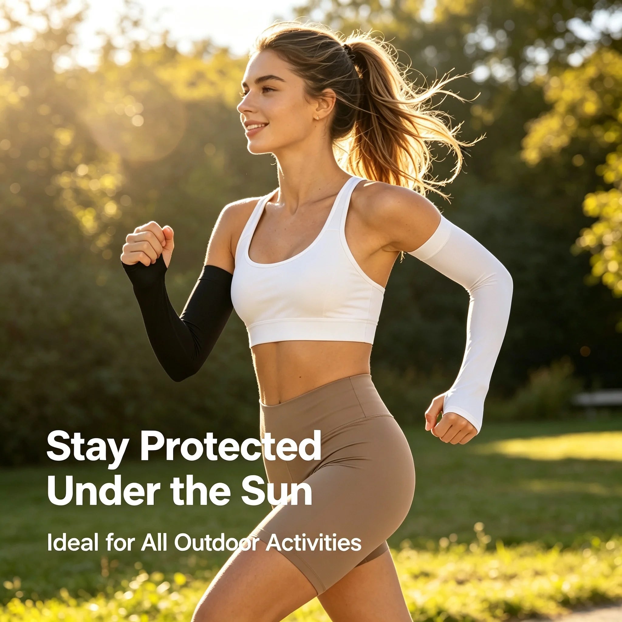 Cooling Ice Sun Sleeves for Arm Breathable UV Protection Arm Sleeves High Elastic Quick Dry Summer Outdoor