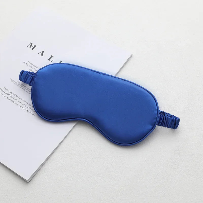 High-end double-sided simulated silk unisex eye mask, shading without eye pressure, elastic travel, lunch break, sleep
