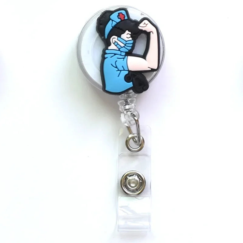 Silicone Retractable Nurse Badge Holder